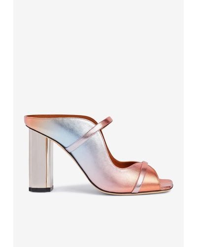 Malone Souliers Nara 90 Gradient-Effect Leather Sandals - Pink