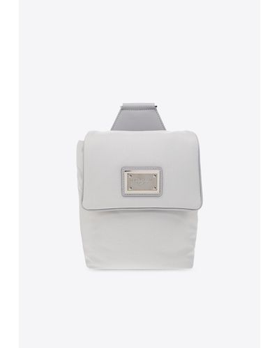 Dolce & Gabbana Logo Tag Belt Bag - White