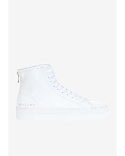Common Projects Tournament High-Top Leather Trainers - White