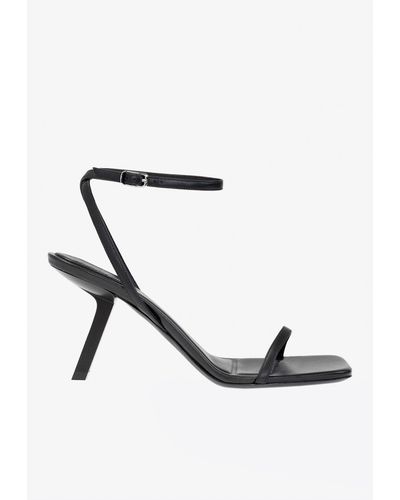 Balenciaga Heeled Court Shoes With Logo - Black