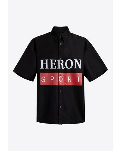 Heron Preston Sport Logo Short-sleeved Shirt - Black
