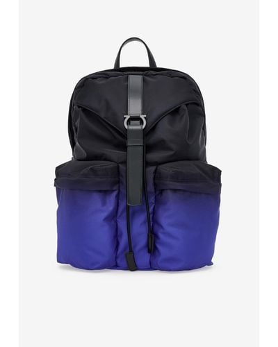 Ferragamo Dual Tone Backpack - Blue