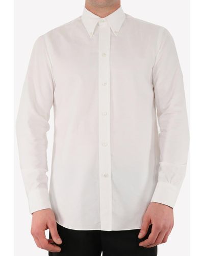 Salvatore Piccolo Long-Sleeved Cotton Shirt - White