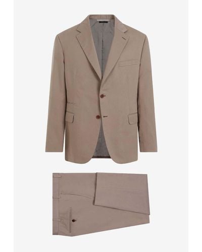 Brioni Single-Breasted Suit - Natural