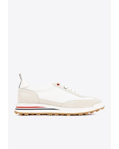 Thom Browne Low-Top Tech Runner Trainers - White