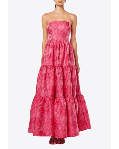 Elliatt Whitley Strapless Floral Gown - Pink