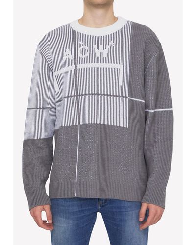 A_COLD_WALL* Grid Sweater - Grey