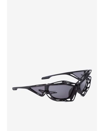 Givenchy Giv-Cut Cage Sunglasses - White