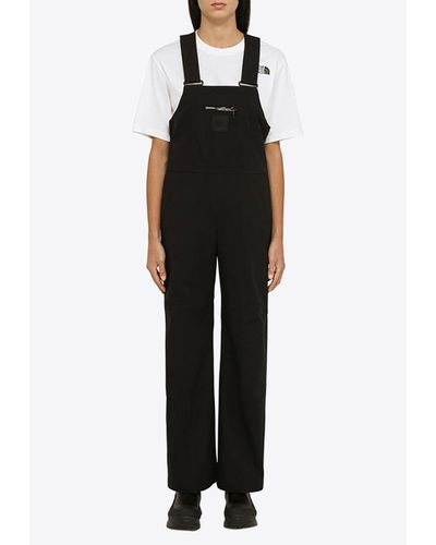 The North Face Logo Patch Detail Overalls - Black