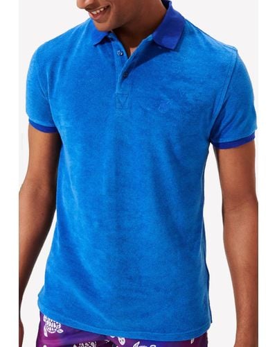 Vilebrequin Terry Polo T-Shirt - Blue