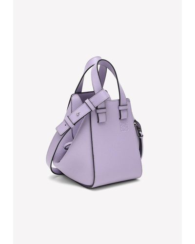 Loewe Compact Hammock Shoulder Bag - Purple