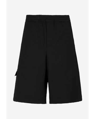 Prada Shorts With Side Pockets - Black