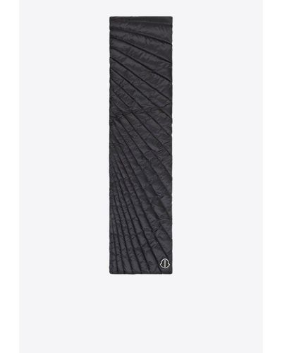 Moncler Radiance Quilted Down Scarf - Blue