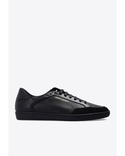 Saint Laurent Sl/10 Classic Court Sneakers - Black