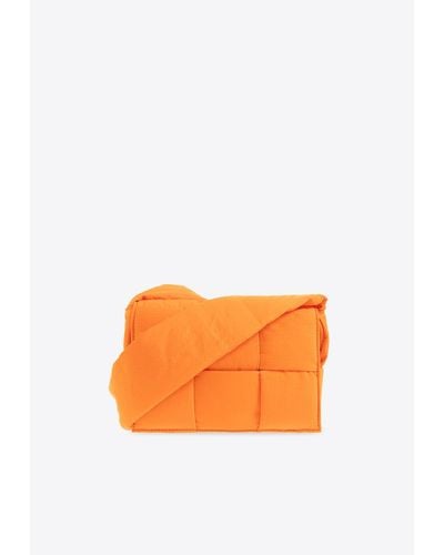 Bottega Veneta Small Padded Cassette Crossbody Bag - Orange