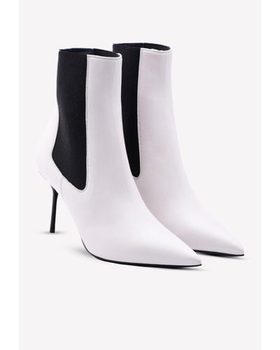Tom Ford 75 Chelsea Ankle Boots In Nappa Leather - White