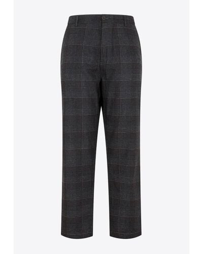 Universal Works Prince-Of-Wales Chino Trousers - Black