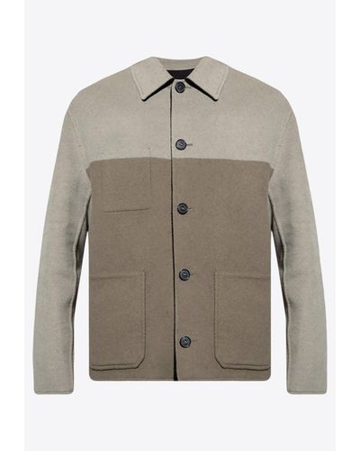 Loewe Reversible Workwear Anagram Jacket - Grey