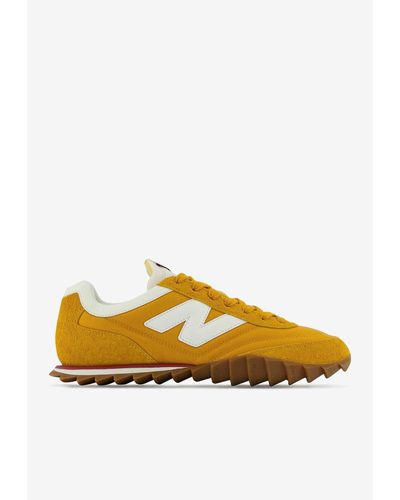 New Balance Rc30 Low-top Sneakers In Deep Earth Red With White And Cobalt - Yellow