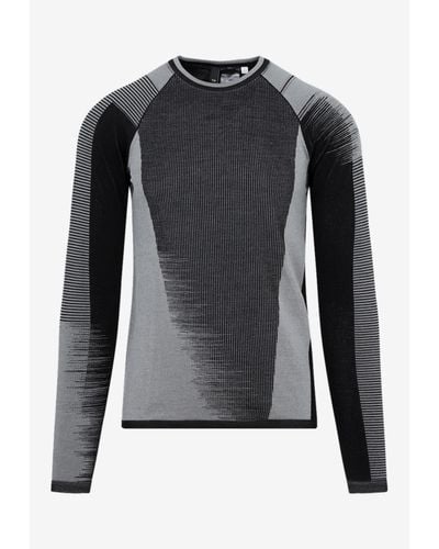 Y-3 Long-sleeved Logo Sweater - Black