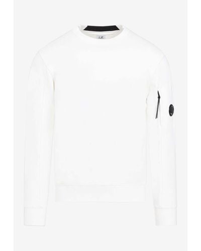 C.P. Company Steen Lens Pullover Sweatshirt - White