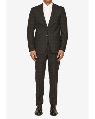 Tonello Prince Of Wales Two-Piece Suit - Black