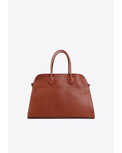 The Row Soft Margaux 15 Tote Bag - Red