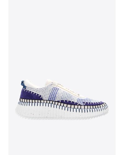 Chloé Nama Low-Top Trainers - Blue
