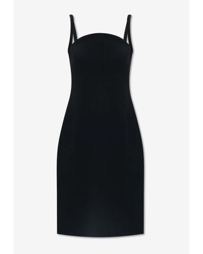 Versace Sleeveless Slip Cady Dress - Black