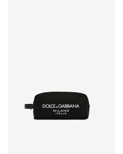 Dolce & Gabbana Milano Logo Wash Bag - White