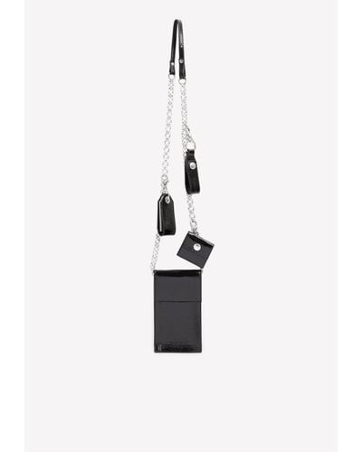 Martine Rose Multi-purpose Chain Crossbody Bag - Black