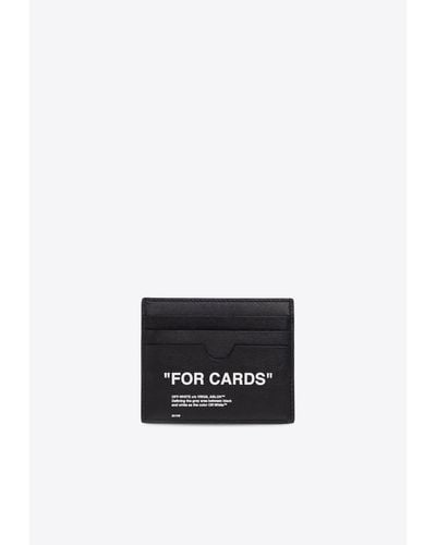 Off-White c/o Virgil Abloh Quote Leather Cardholder - White