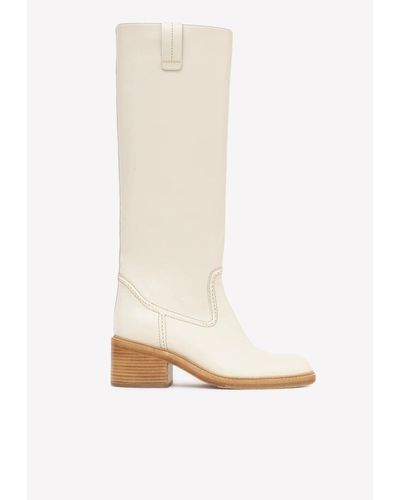 Chloé Mallo Tall Boots - White