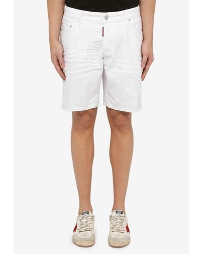 DSquared² Denim Bermuda Shorts - White