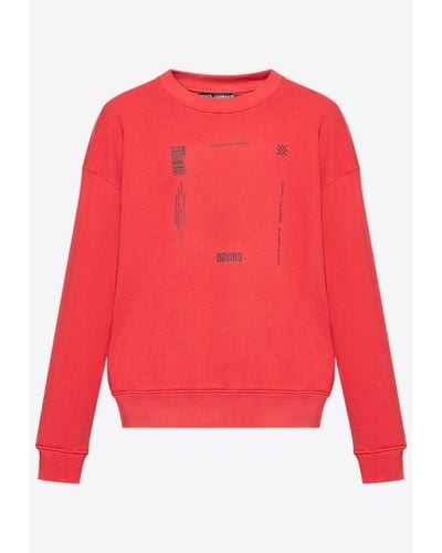 Dolce & Gabbana Dgvib3 Print Crewneck Sweatshirt - Red