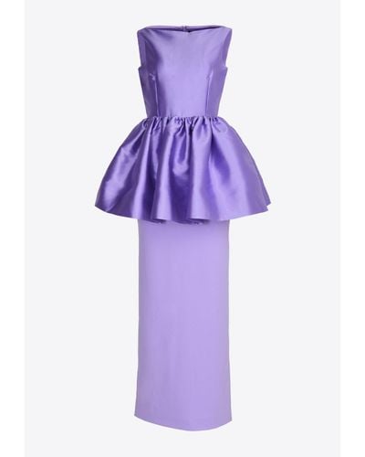 Solace London Alda Sleeveless Maxi Dress - Purple
