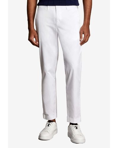 FAY ARCHIVE Capri Slim Trousers - White