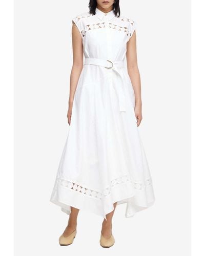 Acler Keeling Midi Shirt Dress - White