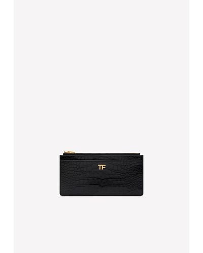 Tom Ford Tf Zipped Wallet - White