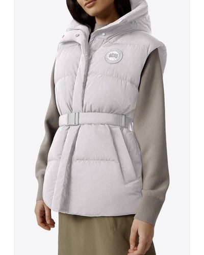 Canada Goose Rayla Padded Vest With Hood - Grey