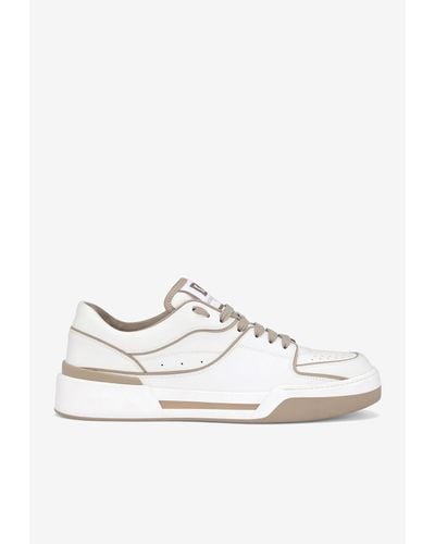Dolce & Gabbana Calfskin New Roma Sneakers - White