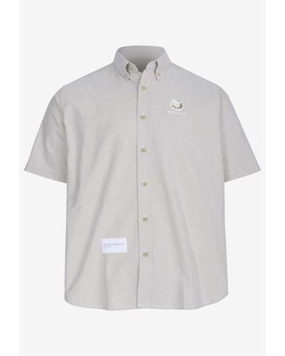 Aape Now Logo Patch Short-Sleeved Shirt - White