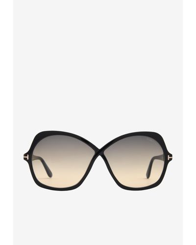 Tom Ford Rosemin Butterfly Sunglasses - Natural