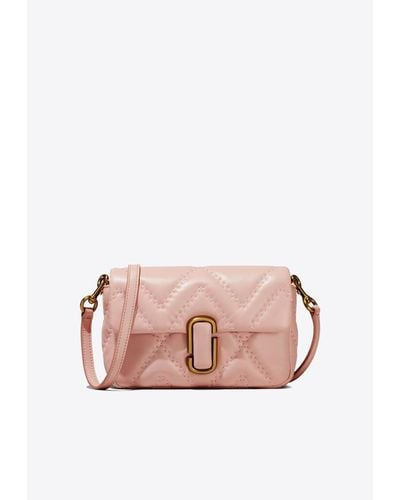 Marc Jacobs The Quilted J Marc Crossbody Bag - Pink