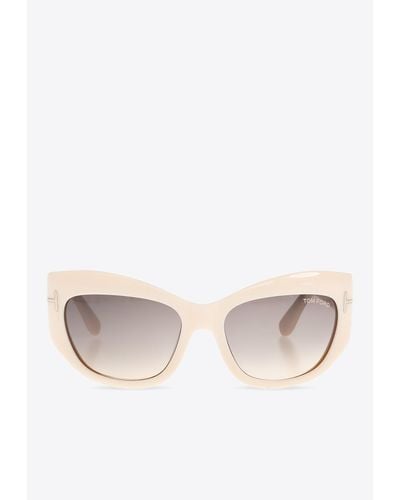 Tom Ford Brianna Cat-Eye Sunglasses - Natural