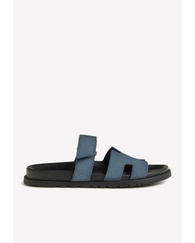 Hermès Chypre Sandals - Blue
