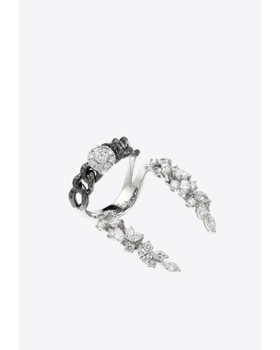 YEPREM Strada Stackable Diamond Ring - White