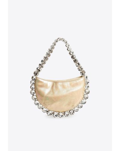 L'ALINGI Flexible Eternity Crystal-Embellished Bag - White