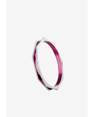Eera Tubo Diamond Bracelet - Pink