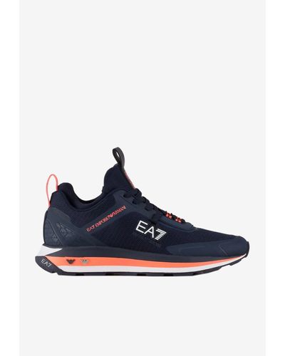 EA7 Altura Stretch Knit Sneakers - Blue